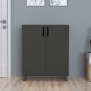 Ντουλάπι κουζίνας/μπάνιου - Παπουτσοθήκη Lilly Megapap χρώμα ανθρακί 72x32,5x88εκ.