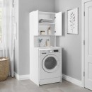 Έπιπλο πλυντηρίου Ceza Megapap χρώμα λευκό 65x60x182εκ.