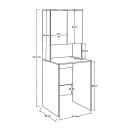 Έπιπλο πλυντηρίου Ceza Megapap χρώμα λευκό 65x60x182εκ.