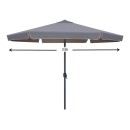 Ομπρέλα κήπου Capri Megapap αλουμινίου χρώμα ανθρακί Ø3m.