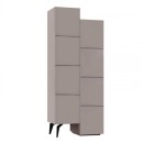 Ντουλάπι κουζίνας/μπάνιου - Παπουτσοθήκη Stair Megapap χρώμα ανοιχτή μόκα 62,2x37,4x156εκ.