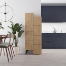 Ντουλάπι κουζίνας/μπάνιου - Παπουτσοθήκη Stair Megapap χρώμα sapphire oak 62,2x37,4x156εκ.