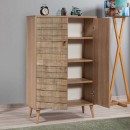 Παπουτσοθήκη - Ντουλάπι Soho Megapap χρώμα sonoma 80x36x127εκ.