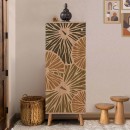 Παπουτσοθήκη - Ντουλάπι Soho Megapap χρώμα sonoma 50x38x135εκ.