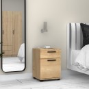 Κομοδίνο - Συρταριέρα γραφείου Veto Megapap χρώμα φυσικό οξιάς 40x39x57εκ.