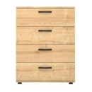 Συρταριέρα Velika Megapap χρώμα φυσικό οξιάς 73x44x96εκ.