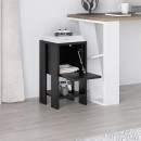 Κομοδίνο Ema Megapap χρώμα μαύρο 30x30x55εκ.