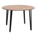 Τραπέζι Zeno Megapap χρώμα ακακίας Ø110x73,5εκ.