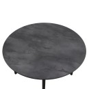 Τραπέζι Zeno Megapap χρώμα σκούρο γκρι σκυροδέματος Ø110x73,5εκ.