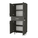 Ντουλάπι κουζίνας - μπάνιου Montana Megapap χρώμα ανθρακί 59,4x31,5x140εκ.