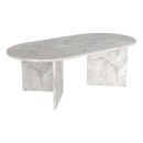 Τραπεζάκι σαλονιού Cortado Megapap χρώμα λευκό εφέ μαρμάρου 120x60x39,6εκ.