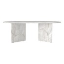 Τραπεζάκι σαλονιού Cortado Megapap χρώμα λευκό εφέ μαρμάρου 120x60x39,6εκ.