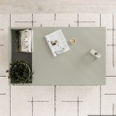 Τραπεζάκι σαλονιού Vena Megapap χρώμα ash green 100x60x42εκ.