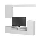 Σύνθεση τηλεόρασης Rodos Megapap χρώμα λευκό 210,2x36x90,4εκ.