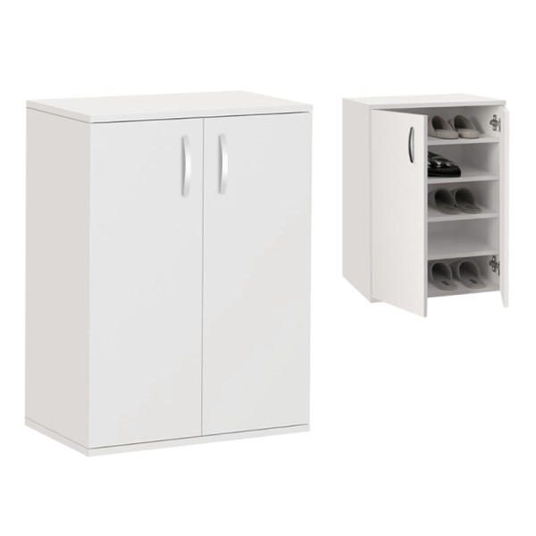 Παπουτσοθήκη - Ντουλάπι Manolo Megapap χρώμα λευκό 60x38x81,4εκ.