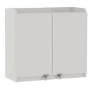 Ντουλάπι κουζίνας - μπάνιου Altay I Megapap χρώμα λευκό 97,8x44,1x91,5εκ.