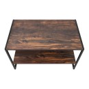 Τραπεζάκι σαλονιού Giza Megapap χρώμα rustic καρυδί 90,2x50,3x50,4εκ.