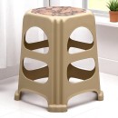 Σκαμπώ πολυπροπυλενίου στοιβαζόμενο Desia Megapap χρώμα μπεζ 37x37x45εκ.