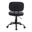 Καρέκλα γραφείου Romano Megapap από τεχνόδερμα χρώμα μαύρο 46x53x79/86εκ.