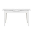 Τραπέζι Trendline Megapap επεκτεινόμενο χρώμα λευκό 120/150x70x75εκ.