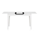 Τραπέζι Trendline Megapap επεκτεινόμενο χρώμα λευκό 120/150x70x75εκ.