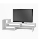 Έπιπλο τηλεόρασης Tetra Megapap χρώμα λευκό 136,7x40x42εκ.