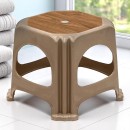 Σκαμπώ πολυπροπυλενίου στοιβαζόμενο Desia Megapap χρώμα μπεζ 35x35x32εκ.