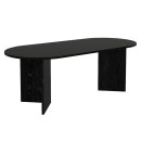 Τραπέζι Cortado Megapap χρώμα sencron black 200x90x74εκ.