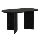 Τραπέζι Cortado Megapap χρώμα sencron black 138x80x75εκ.