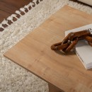 Τραπεζάκι σαλονιού Sabin Megapap χρώμα sapphire oak 119x60x40εκ.