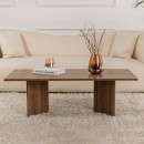 Τραπεζάκι σαλονιού Sabin Megapap χρώμα καρυδί 119x60x40εκ.