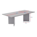 Τραπεζάκι σαλονιού Sabin Megapap χρώμα καρυδί 119x60x40εκ.