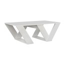 Τραπεζάκι σαλονιού Pipra Megapap χρώμα λευκό 110x60x40εκ.