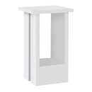 Τραπεζάκι βοηθητικό Tasos Megapap χρώμα λευκό 30x30x50,3εκ.