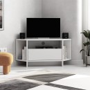 Έπιπλο τηλεόρασης γωνιακό Viva Megapap χρώμα λευκό 95,7x35,4x45εκ.
