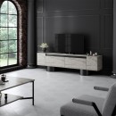 Έπιπλο τηλεόρασης Haven Megapap χρώμα travertine 180x30x50εκ.