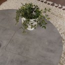 Τραπεζάκι σαλονιού σετ 2 τμχ Moira Megapap χρώμα γκρι σκυροδέματος Ø90x41εκ.