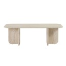 Τραπεζάκι σαλονιού Becaj Megapap χρώμα travertine 120x60x41,4εκ.