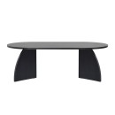 Τραπεζάκι σαλονιού Melina Megapap χρώμα black wood 120x60x40εκ.