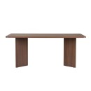 Τραπέζι Linza Megapap χρώμα καρυδί 180x90x75εκ.