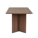 Τραπέζι Linza Megapap χρώμα καρυδί 180x90x75εκ.