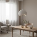 Φωτιστικό οροφής Yontu Megapap E27 fiberglass μονόφωτο χρώμα λευκό 34x29x120εκ.