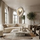 Φωτιστικό οροφής Zoga Megapap G9 fiberglass μονόφωτο χρώμα λευκό 30x12x90εκ.