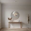 Φωτιστικό οροφής Nua Megapap E27 fiberglass μονόφωτο χρώμα λευκό 40x38x120εκ.