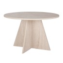 Τραπέζι Virela Megapap χρώμα travertine Ø120x75εκ.