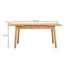 Τραπέζι Jemmy Megapap επεκτεινόμενο χρώμα atlantic pine 120/153x75x77εκ.