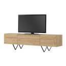 Έπιπλο τηλεόρασης Jacomen Megapap χρώμα sapphire oak 160x35x43εκ.
