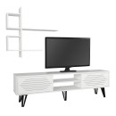 Σύνθεση τηλεόρασης Salerno Megapap χρώμα λευκό 180x35x51εκ.