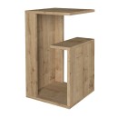 Τραπεζάκι βοηθητικό Rosana Megapap χρώμα sapphire oak 35x29,5x60εκ.