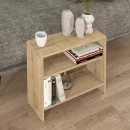 Τραπεζάκι βοηθητικό Silvanus Megapap χρώμα sapphire oak 51x17,5x49εκ.